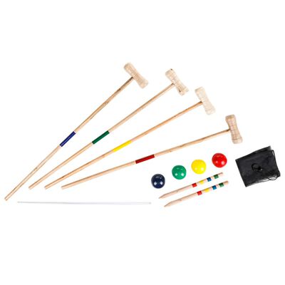 HI Set para jugar a croquet multicolor 125x25 cm