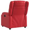 vidaXL Sill&oacute;n reclinable de cuero sint&eacute;tico rojo