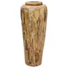 vidaXL Jarr&oacute;n decorativo de madera maciza de teca 40x100 cm
