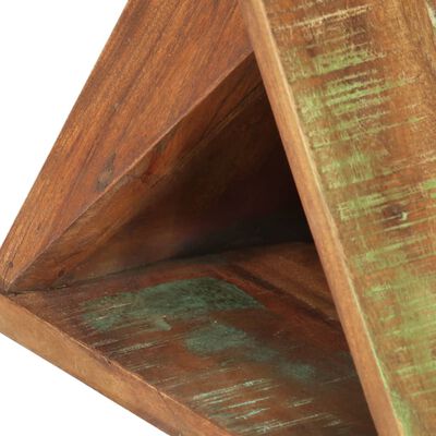 vidaXL Mesa auxiliar madera maciza reciclada 35x35x55 cm