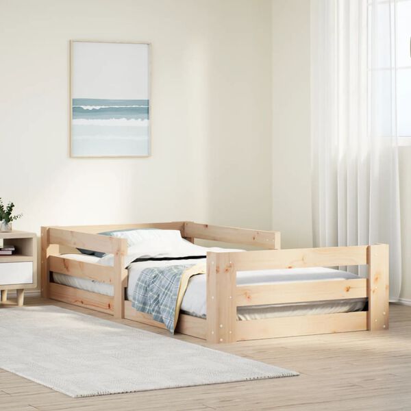 vidaXL Estructura de cama sin colchón 80x160 cm madera maciza de pino