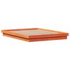 vidaXL Estructura de cama LED madera maciza pino marr&oacute;n cera 150x200cm