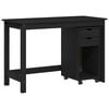 vidaXL Juego de escritorio y gabinete 2 uds. Negro
