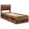 vidaXL Estructura de cama con cabecera Madera vieja 75 x 190 cm