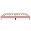 vidaXL Cama box spring sin colch&oacute;n rosa terciopelo 200x210 cm