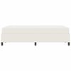 vidaXL Estructura de cama con colch&oacute;n Crema 120 x 190 cm tela