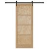 vidaXL Puerta Corredera ORKDAL Marrón 83 x 211 cm