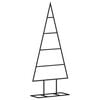vidaXL &Aacute;rbol de Navidad para decoraci&oacute;n metal negro 60 cm