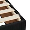 vidaXL Cama box spring con colch&oacute;n terciopelo negro 160x200 cm