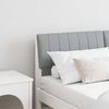 vidaXL Cabecero tapizado Gris Claro 140 cm Madera de pino macizo