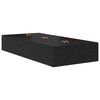 vidaXL Cama con almacenamiento Roble Negro 75 cm Madera contrachapada