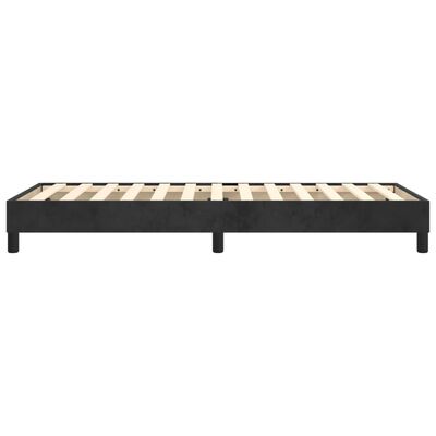 vidaXL Estructura de cama de terciopelo negro 90x190 cm