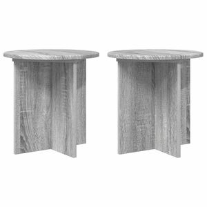 vidaXL Soporte de plantas 2 uds. Gris Sonoma 40 x 40 x 40 cm
