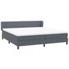 vidaXL Cama box spring con colchones terciopelo gris oscuro 180x210 cm