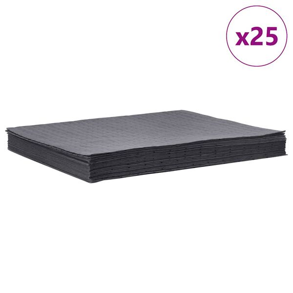 vidaXL Almohadillas absorbentes de aceite 25 uds gris 40x50 cm