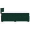 vidaXL Cama box spring con colch&oacute;n terciopelo verde oscuro 80x200 cm
