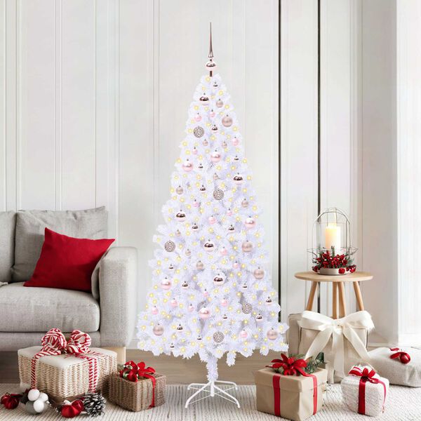 vidaXL &Aacute;rbol de Navidad artificial con 300 LED 180 cm PVC y Acero