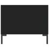 vidaXL Mesa de centro madera contrachapada negro 90x50x40 cm