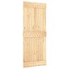 vidaXL Puerta corredera con herrajes madera maciza de pino 85x210 cm