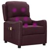 vidaXL Sill&oacute;n de masaje el&eacute;ctrico tela morado