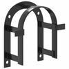 vidaXL Soporte de bridas de pared de hierro negro