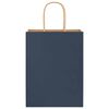 vidaXL Bolsas de papel con asas 50 uds azul 21x11x28 cm