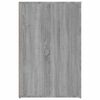 vidaXL Escritorio de madera contrachapada gris Sonoma 100x49x75 cm