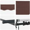 vidaXL Toldo Retr&aacute;ctil Marr&oacute;n 250 x 200 cm tela