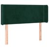vidaXL Cabecero con LED de terciopelo verde oscuro 83x16x78/88 cm