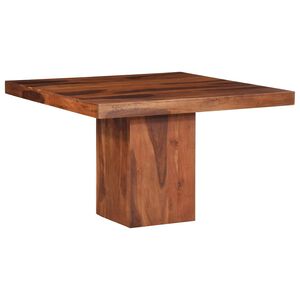 vidaXL Mesa de comedor madera maciza de acacia 120x120x77 cm