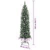 vidaXL &Aacute;rbol Navide&ntilde;o Artificial Delgado con 300 LED Verde y 240 cm