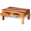 vidaXL Mesa de centro de madera maciza de acacia