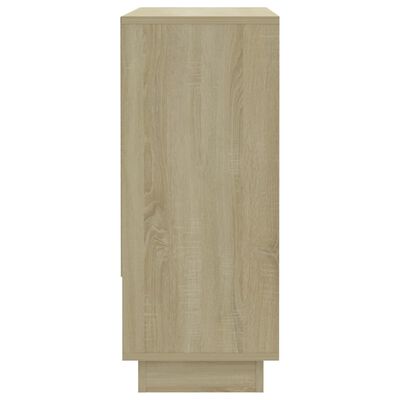vidaXL Aparador de madera contrachapada roble Sonoma 97x31x75 cm