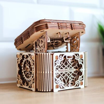 WOODEN CITY Kit de maqueta de caja misteriosa de madera