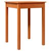 vidaXL Mesa de comedor madera maciza de pino marr&oacute;n cera 55x55x75 cm