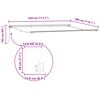 vidaXL Estructura del Toldo Manual Antracita 450 x 300 cm
