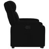 vidaXL Sill&oacute;n reclinable elevable tela negro