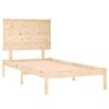 vidaXL Estructura de cama madera maciza 75x190 cm