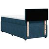 vidaXL Cama box spring con colch&oacute;n terciopelo azul oscuro 80x200 cm