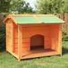 vidaXL Caseta para perros madera maciza de pino marrón 96x87x80,5 cm