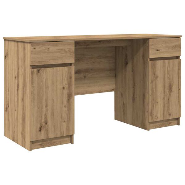 vidaXL Escritorio Roble artisan 140 x 49 x 76 cm Madera contrachapada