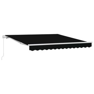 vidaXL Toldo retr&aacute;ctil Negro 300 x 250 x 165 cm Poli&eacute;ster y Aluminio