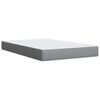vidaXL Cama box spring con colch&oacute;n tela gris claro 120x200 cm