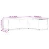 vidaXL Fundas muebles jardín forma de L 2 uds 16 ojales 260x210x80 cm