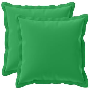 vidaXL Funda de almohada 2 uds. HOUTEN Verde 30 x 30 cm Poli&eacute;ster