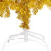 vidaXL &Aacute;rbol de Navidad preiluminado con luces y bolas dorado 150 cm