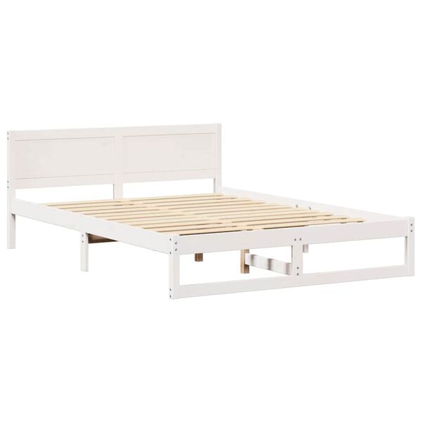 vidaXL Estructura de cama 140 x 200 cm Madera de pino macizo