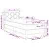 vidaXL Cama Box Spring LED con colch&oacute;n Rosa 100 x 200 cm Terciopelo