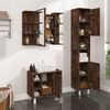 vidaXL Set de muebles ba&ntilde;o 3 pzas madera contrachapada roble ahumado