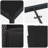 vidaXL Conjunto de Comedor de Jard&iacute;n 7 pcs Negro rat&aacute;n sint&eacute;tico